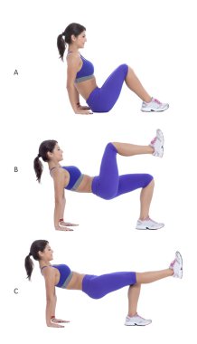 Geriye doğru tahta bir bacak yükseltmek uzantısı