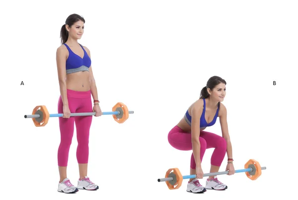 Frente Barbell Deep Squat — Foto de Stock