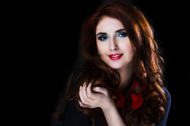 parti makyaj ile güzel model