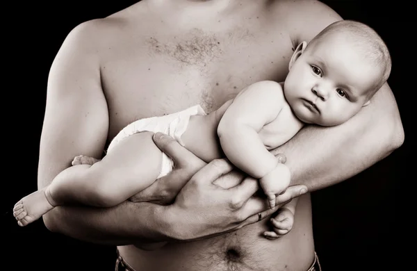 Padre e il suo bambino — Foto Stock