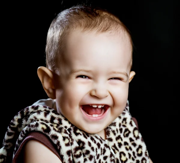 Ευτυχισμένο μωρό γέλιο — Φωτογραφία Αρχείου