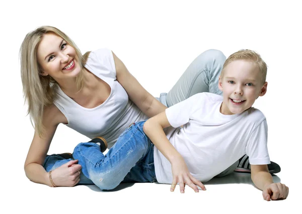 Happy mother and son — Stock Photo, Image