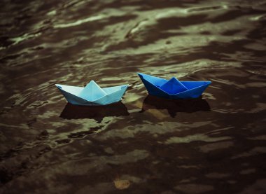 paper boats clipart