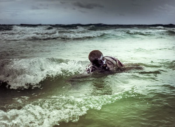 Zombie am Strand — Stockfoto