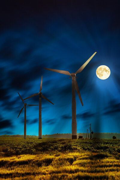 Wind power at night