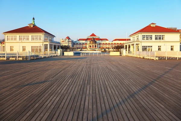 Holzsteg in Sopot — Stockfoto