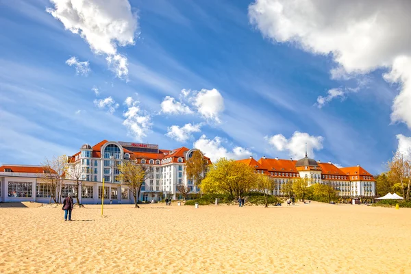 Sopot praia do Báltico — Fotografia de Stock