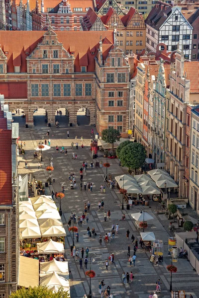 Gdansk cidade vista panorâmica — Fotografia de Stock