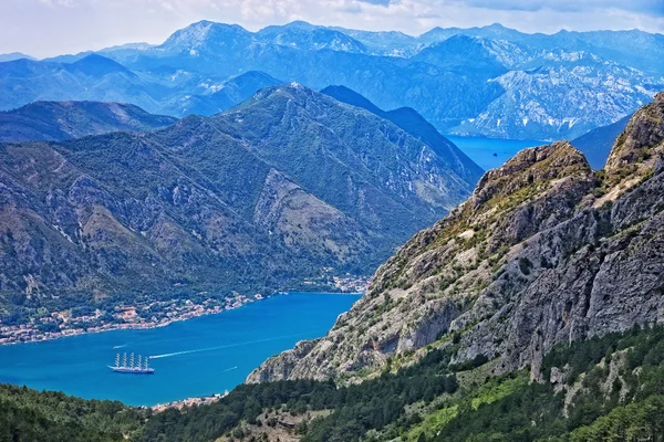 Κόλπος Kotor Αδριατική θάλασσα — Φωτογραφία Αρχείου