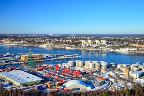 Стокгольмский порт, Швеция . — стоковое фото