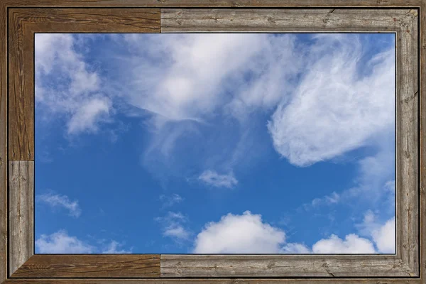 Finestra di legno — Foto Stock