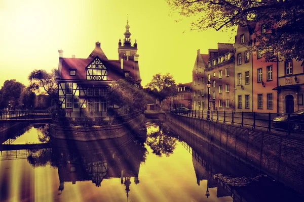 Gdansk in retro style — Stock Photo, Image