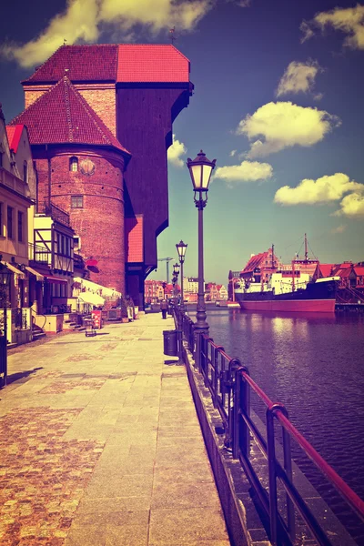 Gdansk em estilo retro — Fotografia de Stock
