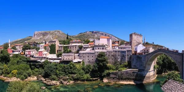 Vista panorâmica de Mostar, Bósnia e Herzegovina. — Fotografia de Stock