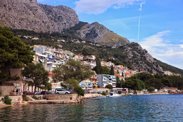 Omis a small tourist town in Dalmatia — Stock Photo, Image