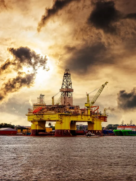 Oljerigg i Norge — Stockfoto