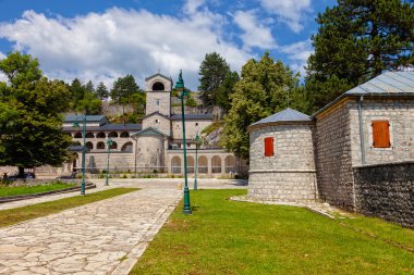 Old stone Monastery in Cetinje, Montenegro clipart