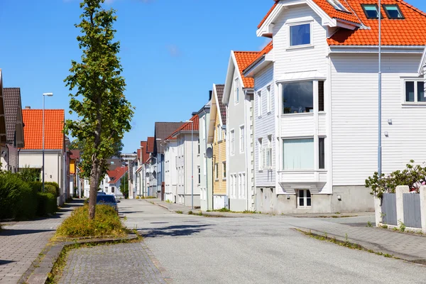 Charming street in Stavanger — Stock Photo, Image