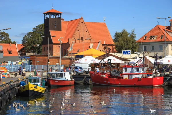 Port Helski, Polska. — Zdjęcie stockowe