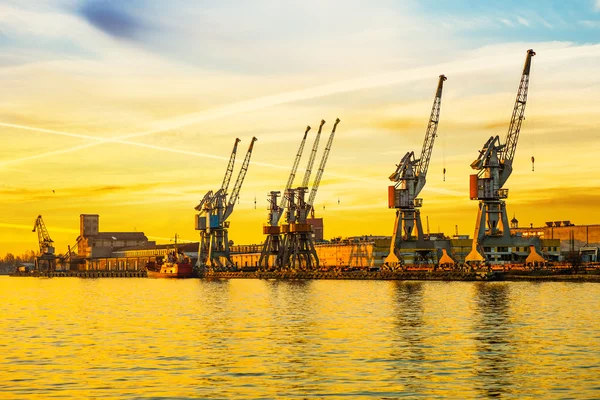 Гданьский порт — стоковое фото