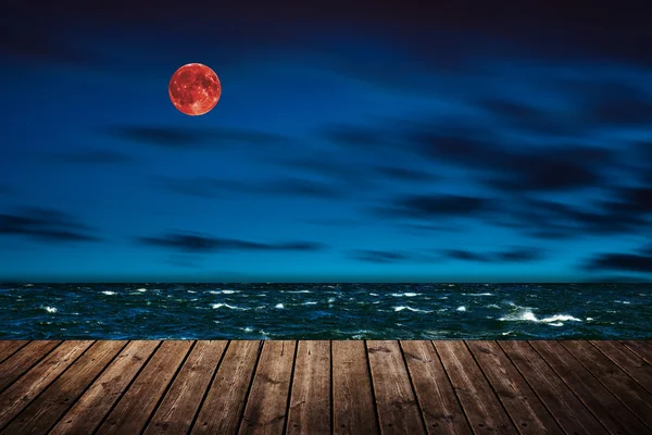 Rode maan - bloodmoon — Stockfoto