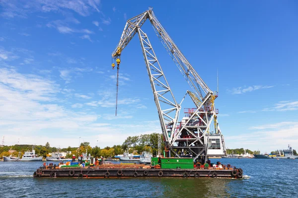 Huge floating crane — Stock Photo, Image
