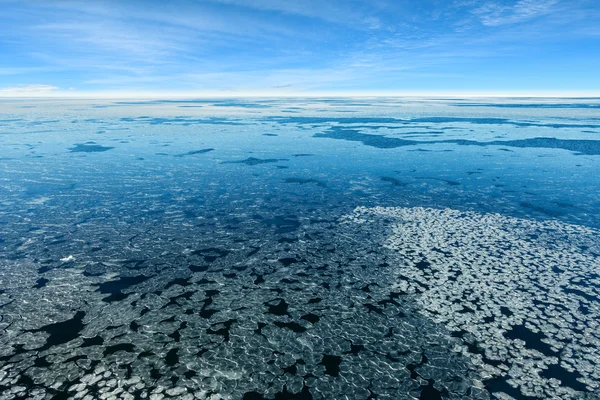 Scena del paesaggio marino invernale — Foto Stock