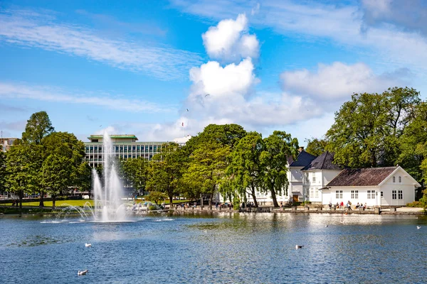 Stavanger'deki Şehir Parkı — Stok fotoğraf