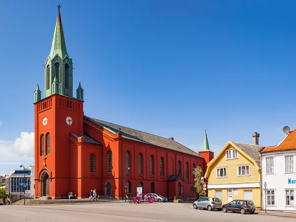 Domkirken na cidade de Stavanger — Fotografia de Stock