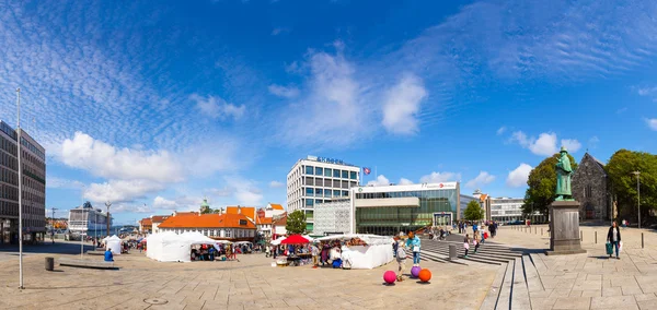 Plaza del Mercado de Stavanger — Foto de Stock