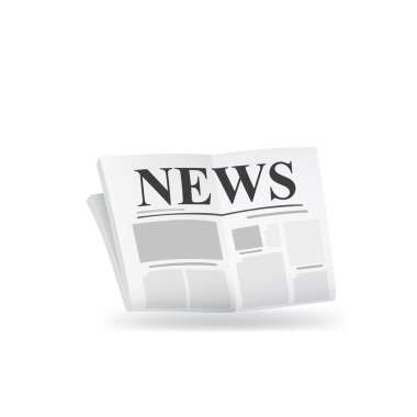 Gazete simgesi. vektör