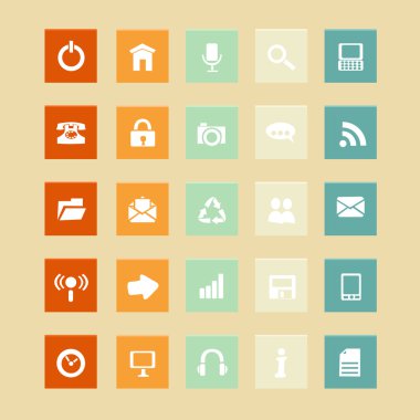 Kırmızı kalkan seti. Vektör