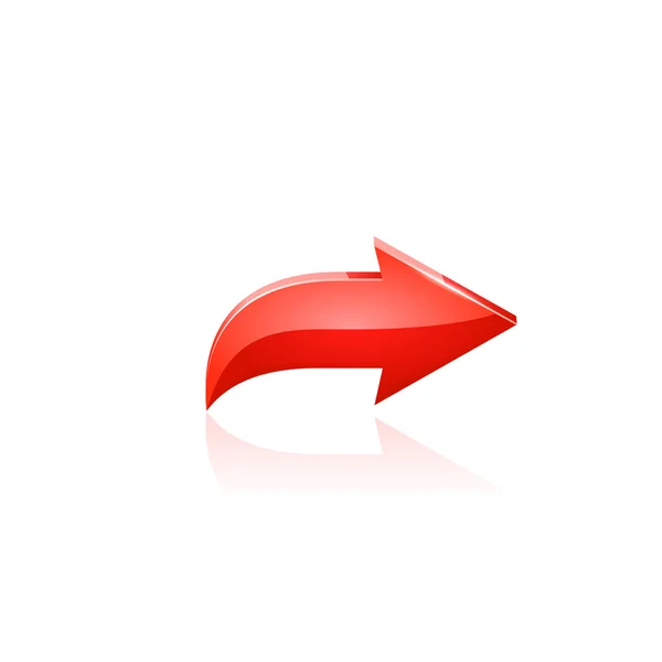 Red arrow. Vector — Stock Vector