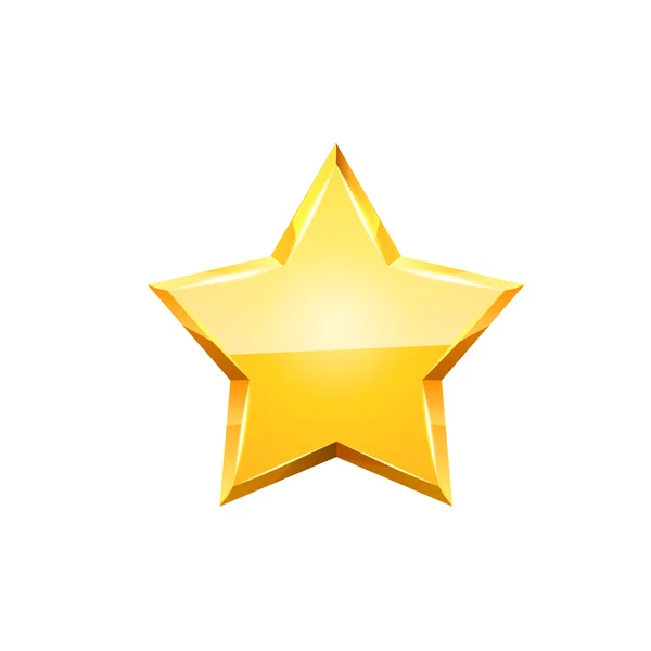 Gold star vector. — Stock Vector