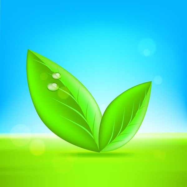 Πράσινα φύλλα. Διάνυσμα 10 eps — Διανυσματικό Αρχείο