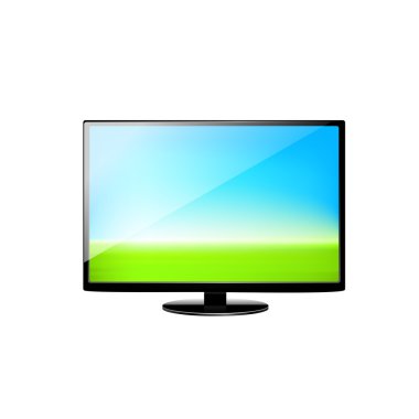 Dizüstü bilgisayar ve Yeşil ok.