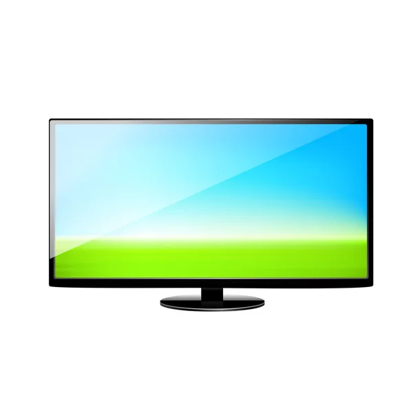 TV de pantalla plana vector — Archivo Imágenes Vectoriales