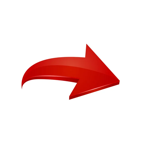 Red arrow. Vector — Stock Vector