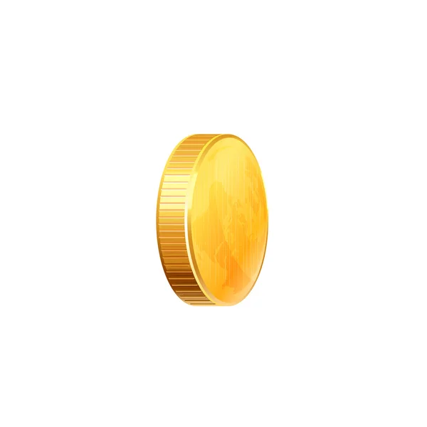 Золотая монета Вектор — стоковый вектор