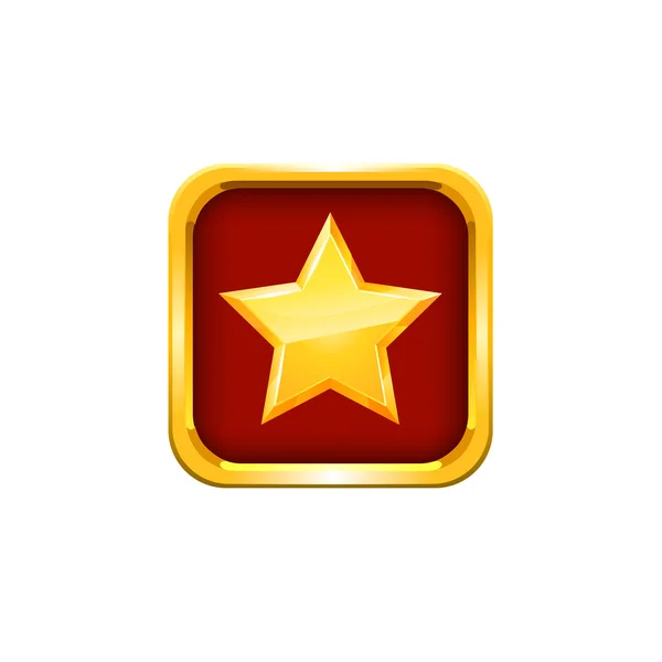 Gold star. Vector — Stock Vector