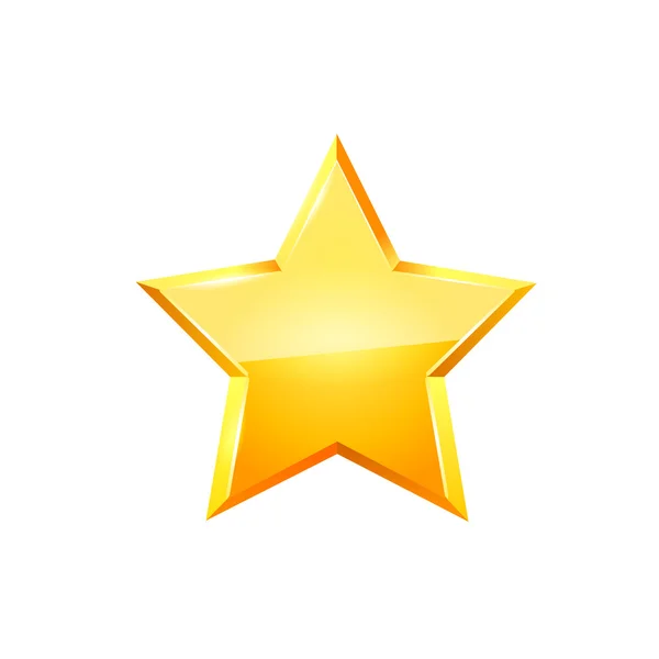 Gold star vector. — Stock Vector