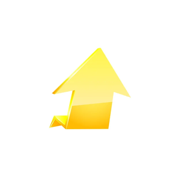 Yelow arrow.Vector — Stock Vector