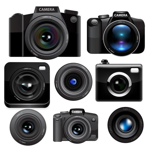 Camera instellen. Vector — Stockvector