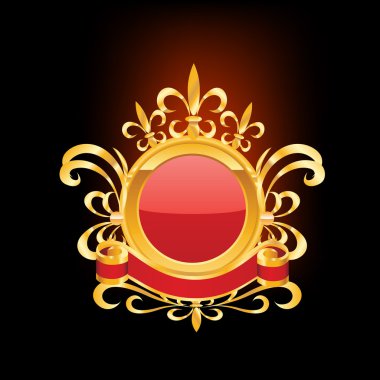 Dekoratif çerçeve arnament. Vektör