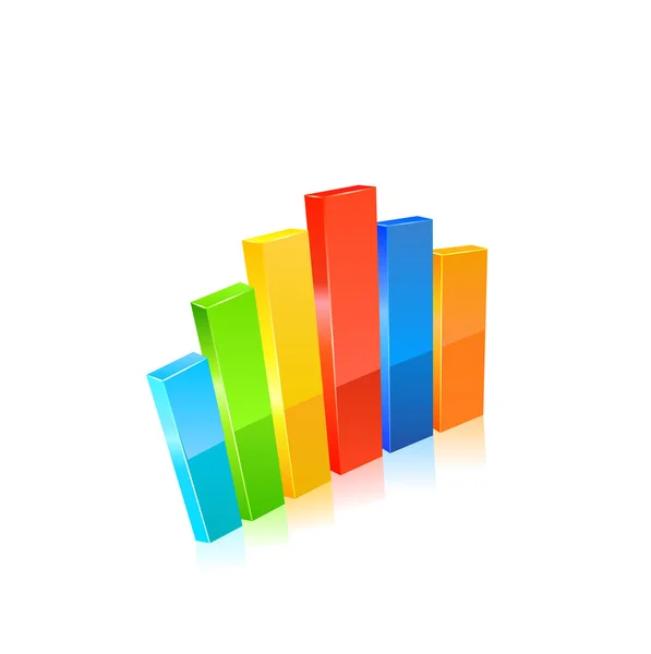 Grafico aziendale. Vettore — Vettoriale Stock