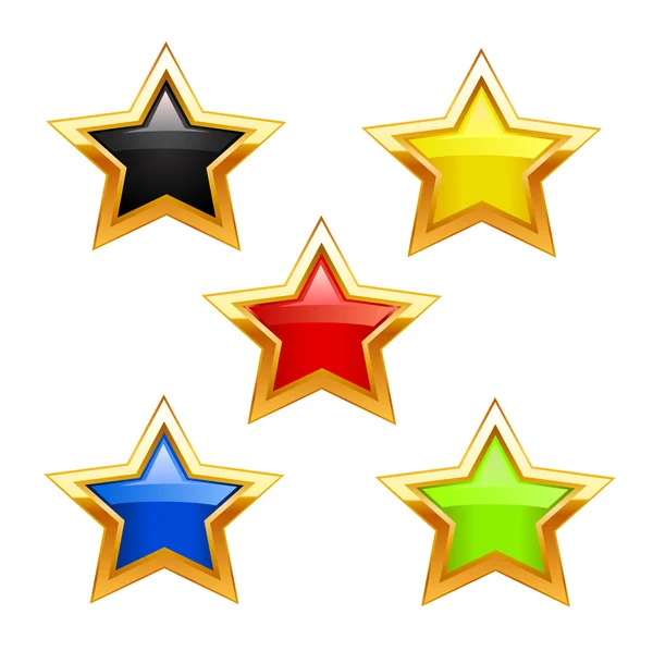 Star icons — Stock Vector