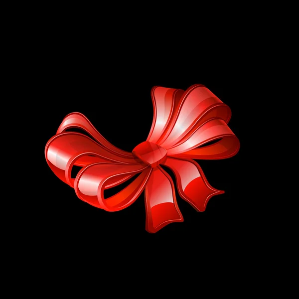 Red bow. Vector — ストックベクタ