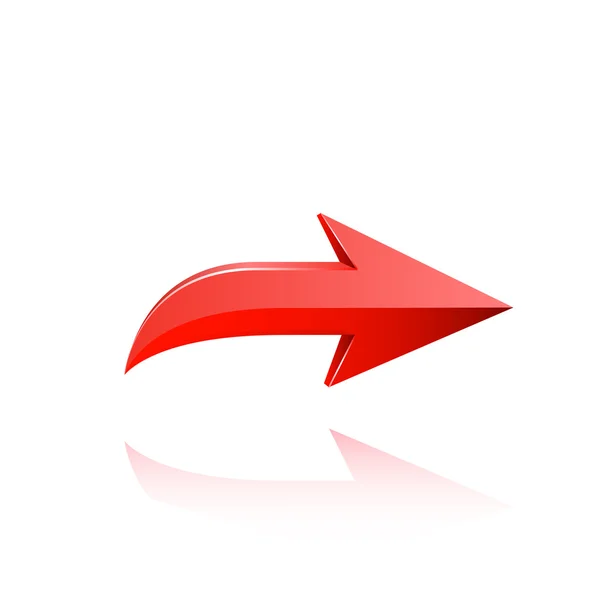 Red arrow vector. — Stock Vector