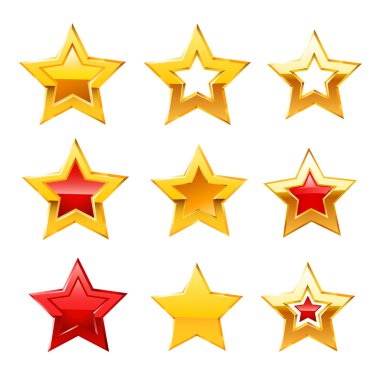 beyaz zemin üzerinde vektör yıldız kutsal kişilerin resmi