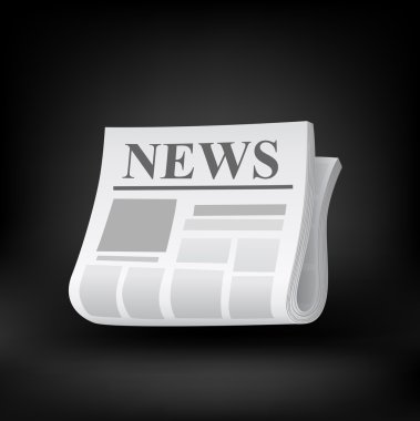 Gazete simgesi. vektör